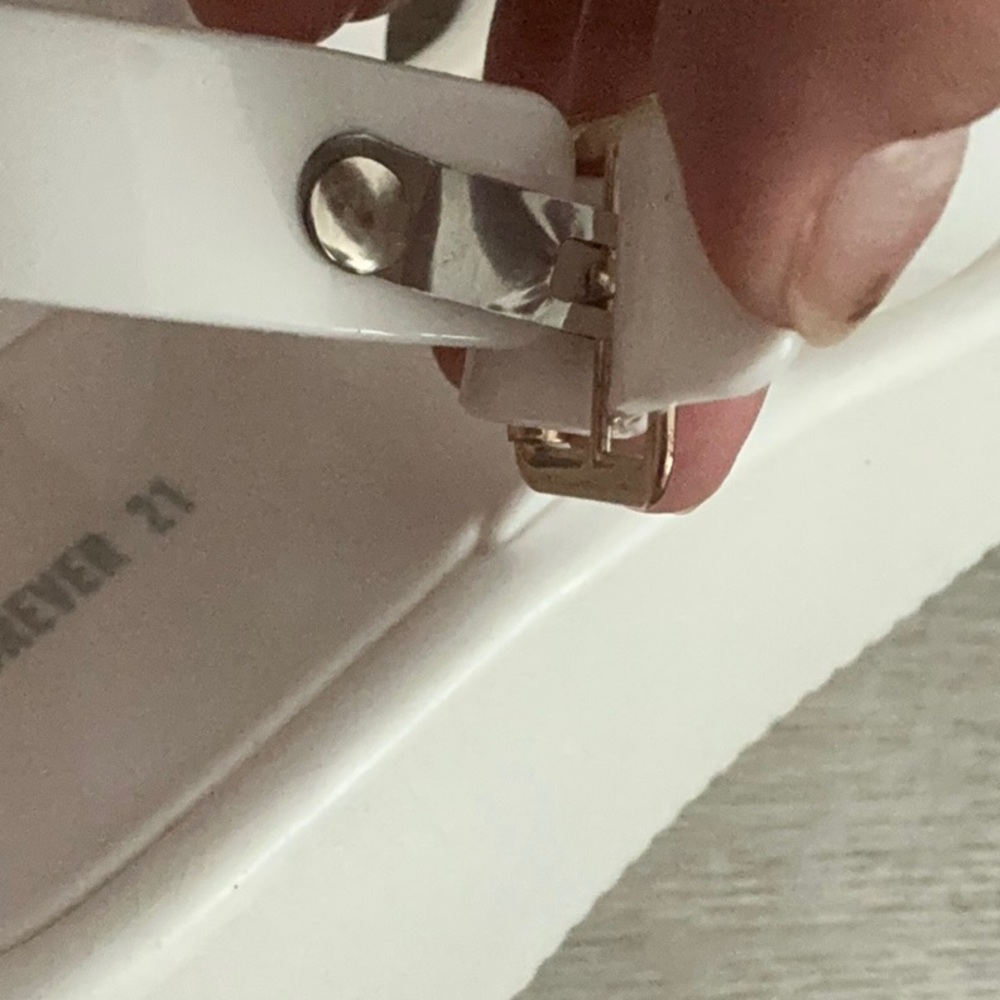 Forever 21 White Platform Shoes Minimalist Design - Picture 4 of 8